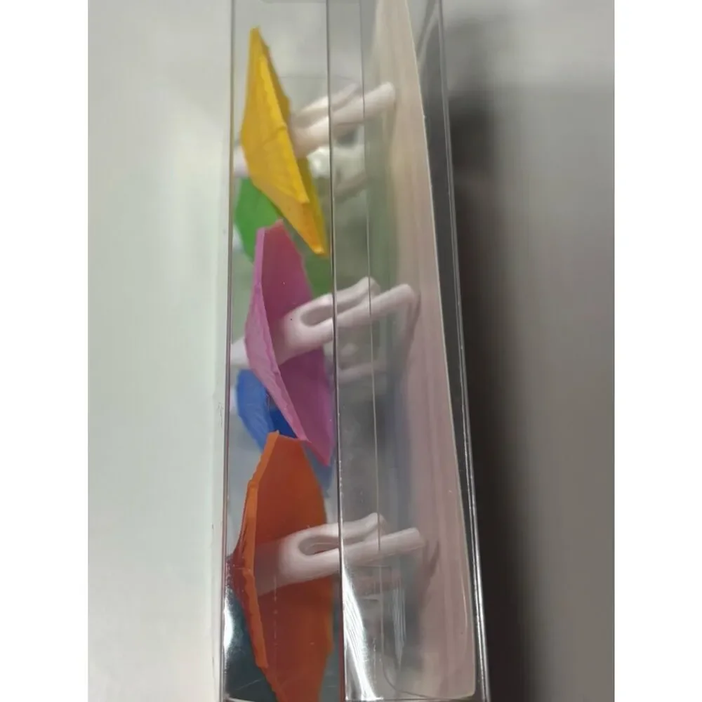 New Umbrella Drink Charms - Colorful Assorted 6-Pack